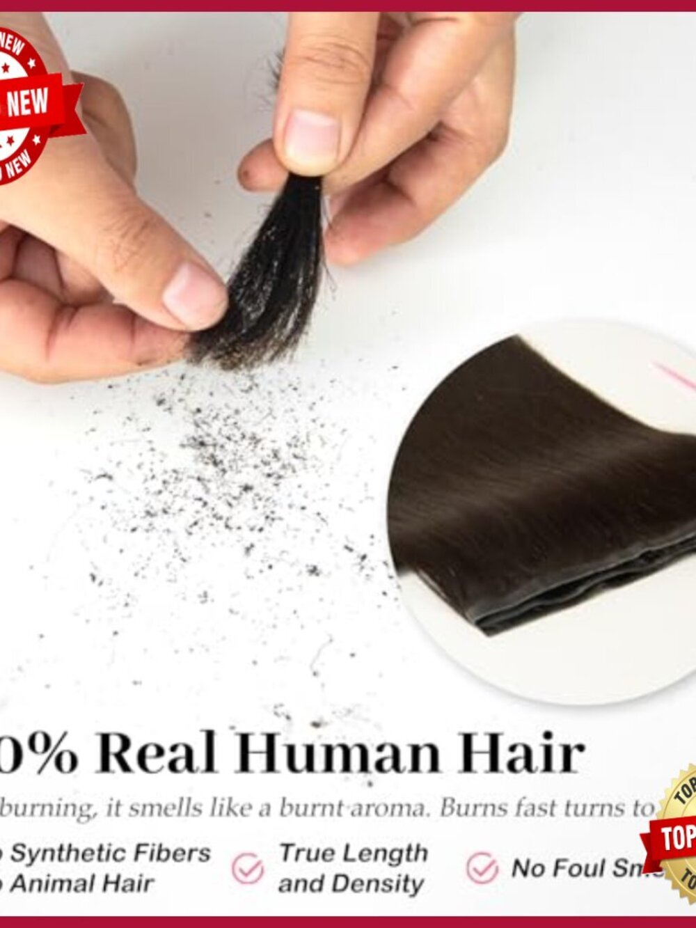 16 Inch Human Hair Extensions, 100g Butterfly Weft, Seamless Micro Bead - Picture 5 of 7